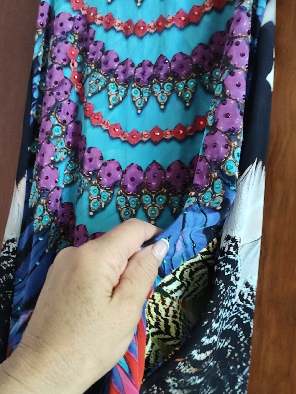 Vibrant Multicolor Maxi Dress - Strappy Summer Dress - Picture 5 of 6